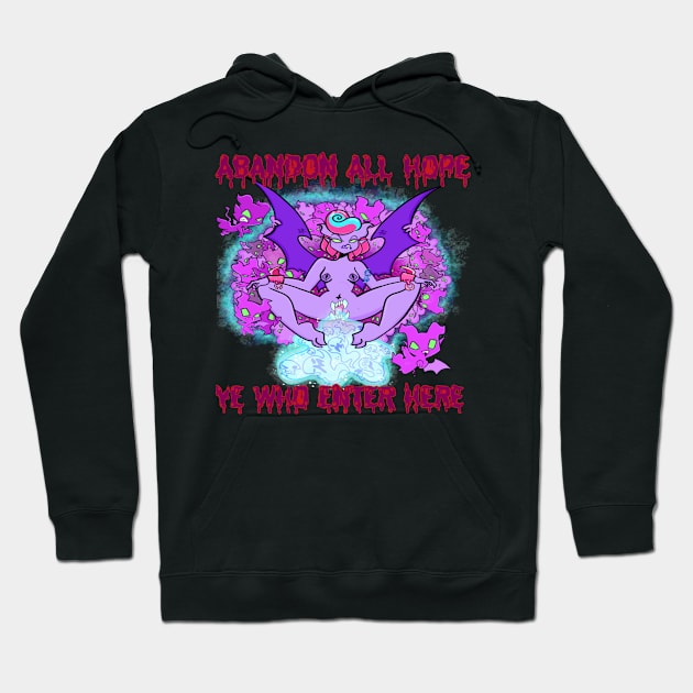 ABANDON ALL HOPE Hoodie by SewGeekGirl